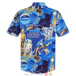 Star Wars Blue Galaxy Hawaiian Shirt