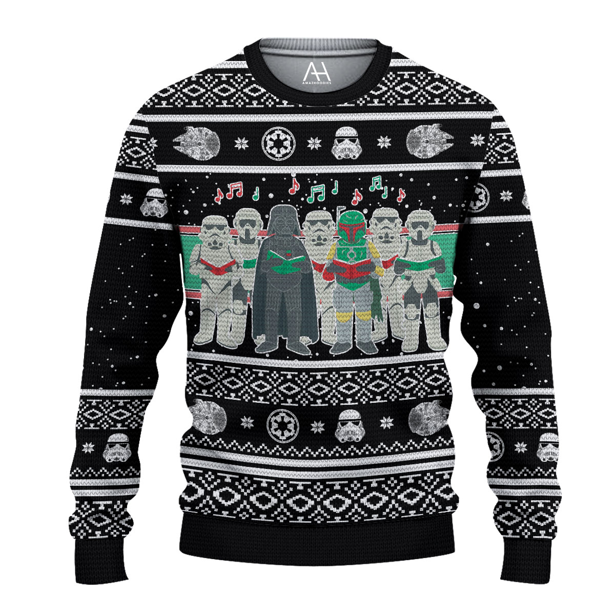 Star Wars Characters Black 3D Shirt Star Wars Characters Black 3D Shirt