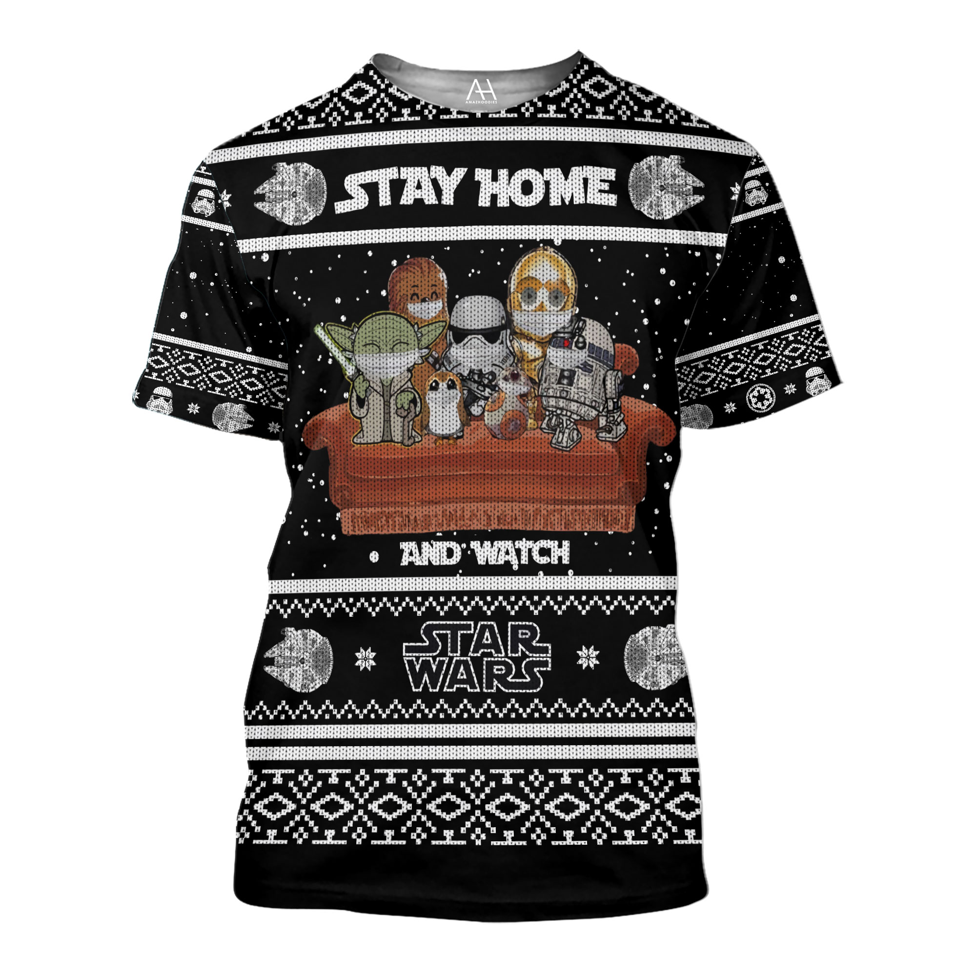 Stay Home And Watch Star Wars 3D Shirt Stay Home And Watch Star Wars 3D Shirt