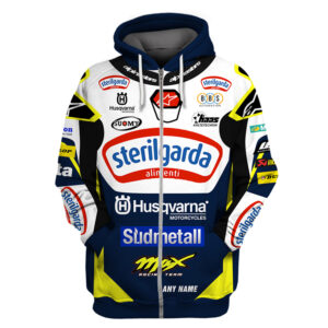 Sudmetall Sterilgarda Husqvarna Motorcycles Personalized 3D Zip Hoodie