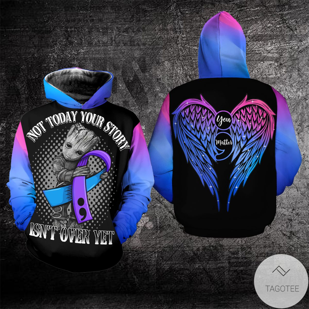 Suicide Awareness Not Today Your Story Is Not Over Groot Hoodie Suicide Awareness Not Today Your Story Is Not Over Groot Hoodie