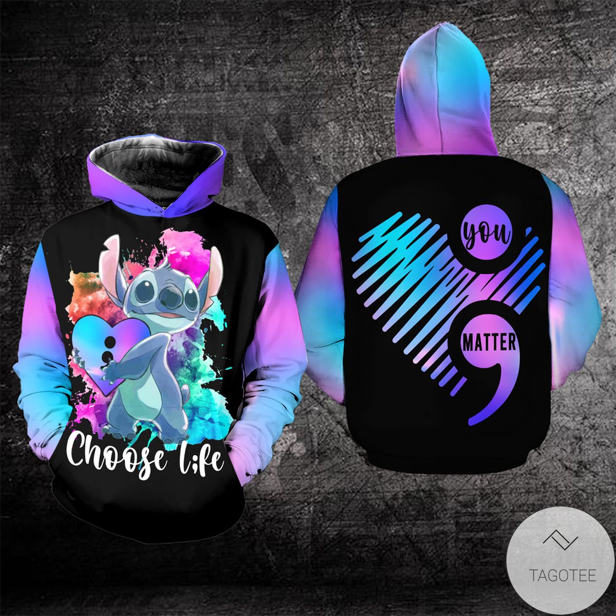 Suicide Awareness Stitch Choose Life You Matter Hoodie Suicide Awareness Stitch Choose Life You Matter Hoodie