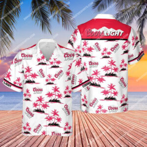 Summer Party Coors Light Beer All Over Print Hawaiian Shirt