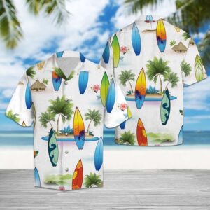 Surf Lover Hawaiian Shirt Summer Button Up