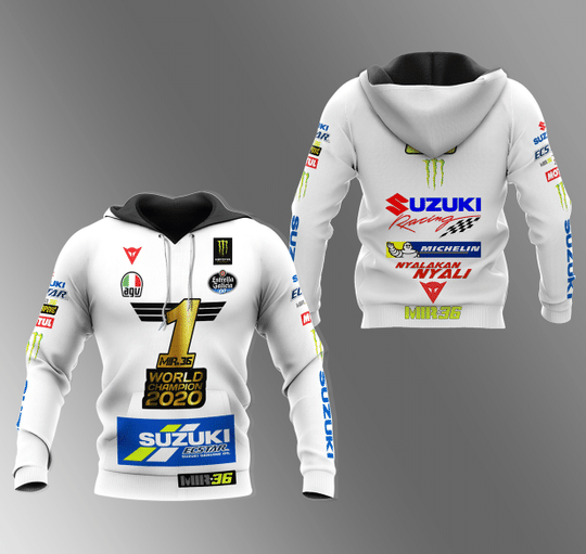 Suzuki Mir 36 1 Mr36 World Champion 2020 3D Hoodie Suzuki Mir 36 1 Mr36 World Champion 2020 3D Hoodie
