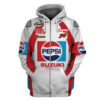 Suzuki Pepsi 3D Zip Hoodie