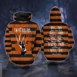 Sweet Dreams One Two Freddy Is Coming 3D Hoodie