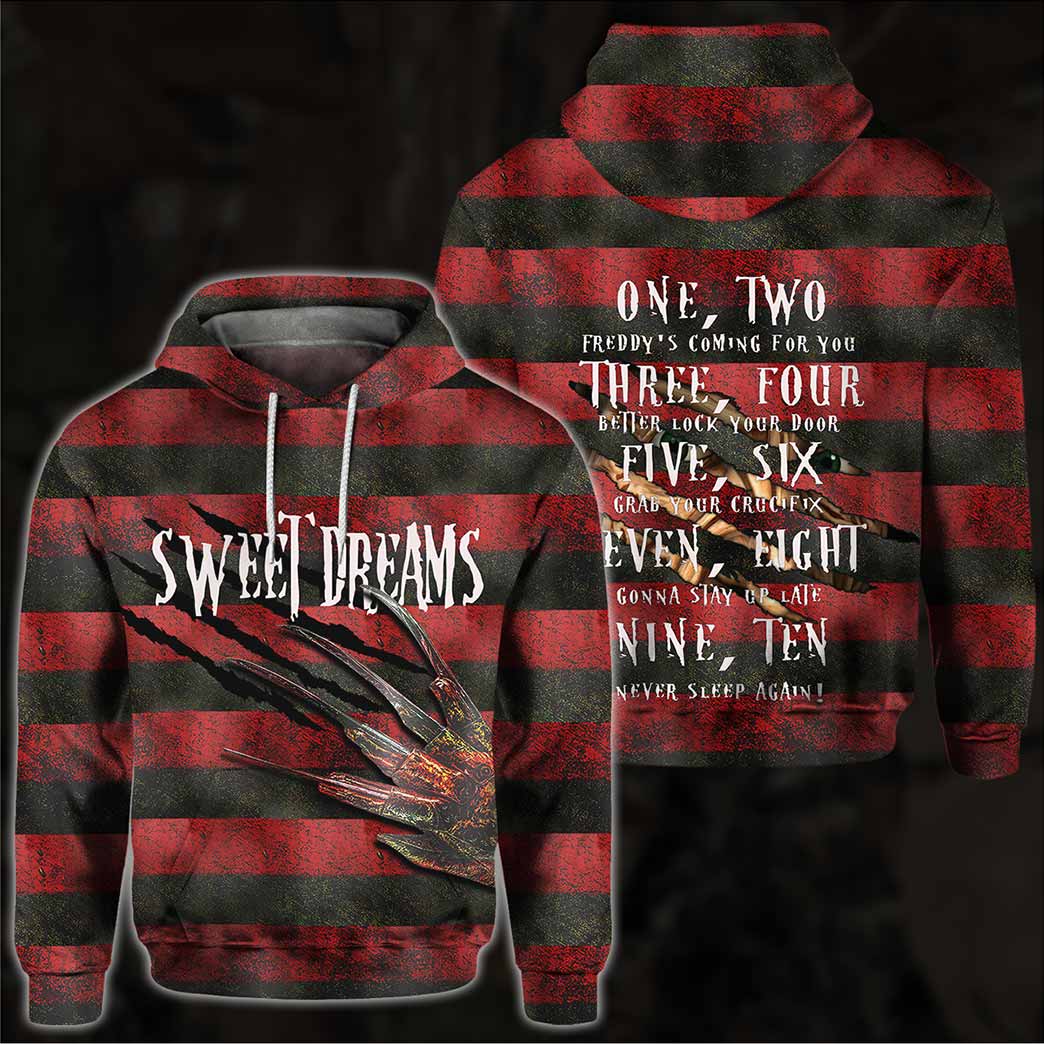 Sweet Dreams One Two Freddy’S Coming For You Hoodie -Limited Edition Sweet Dreams One Two Freddy’S Coming For You Hoodie -Limited Edition