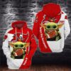 Tampa Bay Buccaneers Baby Yoda 3D Hoodie