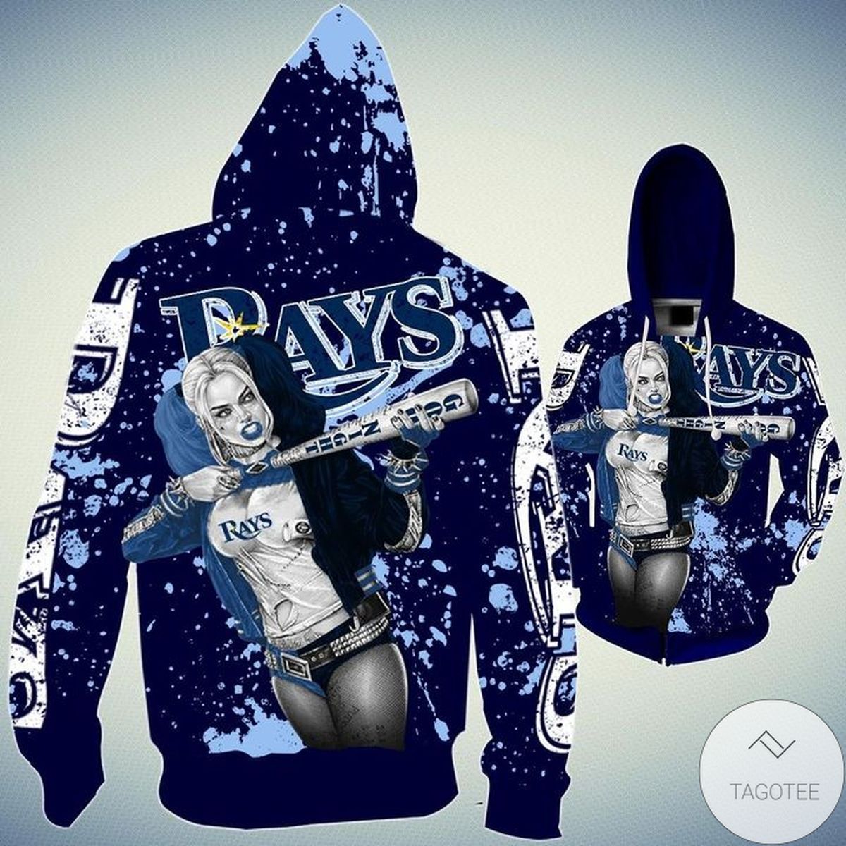 Tampa Bay Rays Harley Quinn 3D Hoodie Tampa Bay Rays Harley Quinn 3D Hoodie