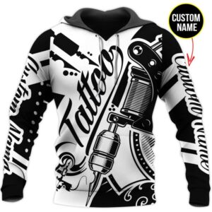 Tattoo Personalized Custom Name All Over Printed Hoodie
