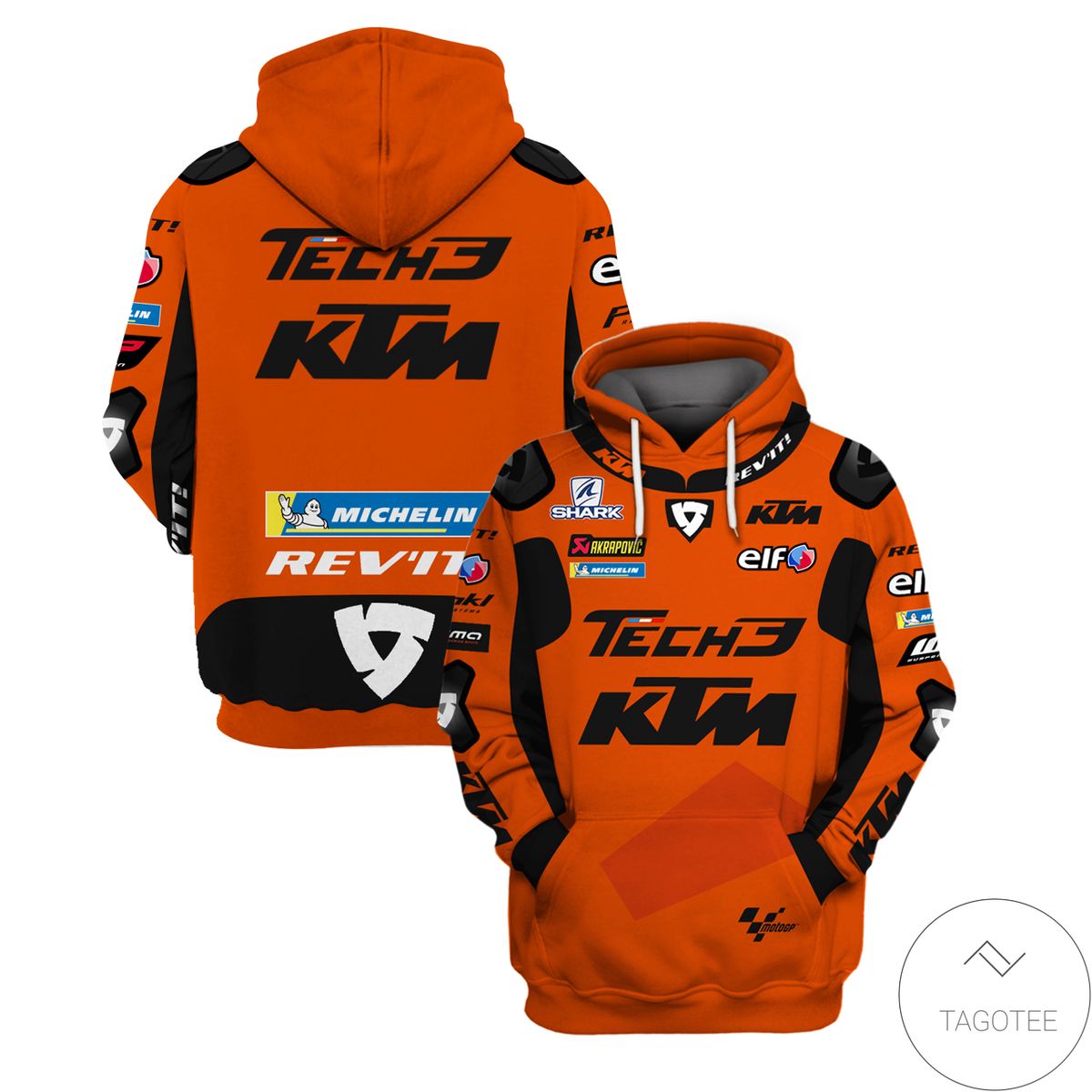 Tech3 Ktm Gp21 Branded Unisex 3D Hoodie Tech3 Ktm Gp21 Branded Unisex 3D Hoodie