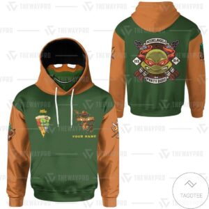 Teenage Mutant Ninja Turtles Michelangelo Mikey Cosplay Mask Hoodie