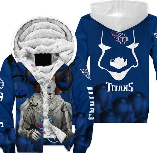 Tennessee Titans Pennywise The Dancing Clown It Halloween 3D All Over Print Hoodie Tennessee Titans Pennywise The Dancing Clown It Halloween 3D All Over Print Hoodie