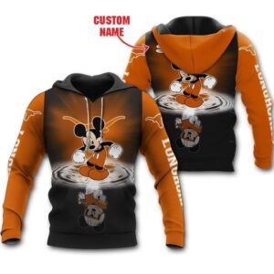 Texas Longhorns Mickey Custom Name Shirt