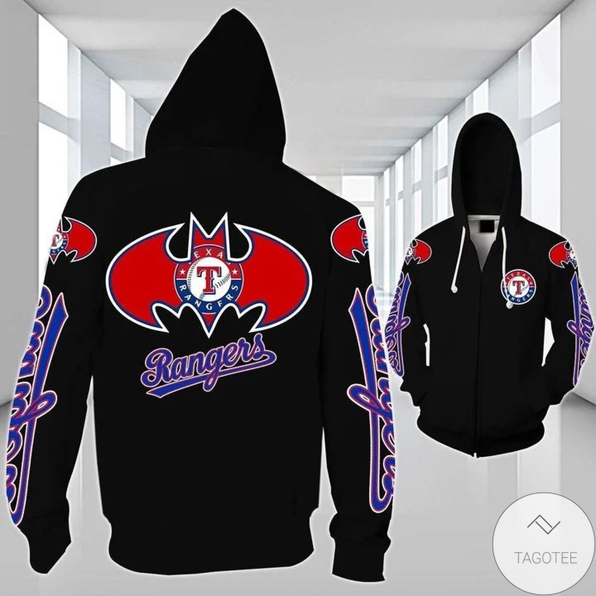 Texas Rangers Badman 3D Hoodie Texas Rangers Badman 3D Hoodie
