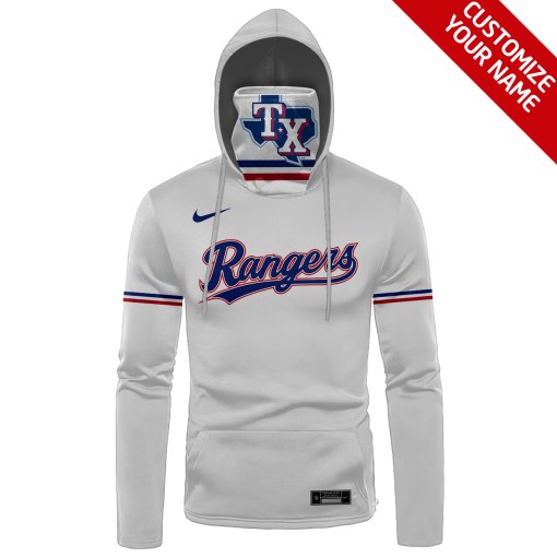 Texas Rangers Custom Personalized 3D Hoodie Mask Texas Rangers Custom Personalized 3D Hoodie Mask