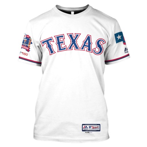 Texas Rangers Custom Personalized 3D Shirt Texas Rangers Custom Personalized 3D Shirt