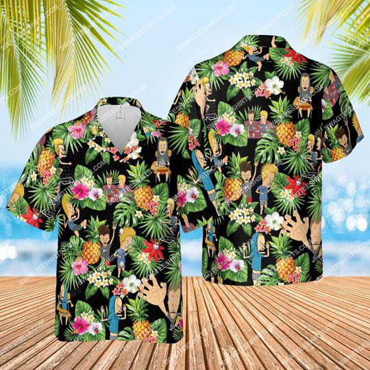 The Beavis And Butt-Head Tv Show Summer Party All Over Print Hawaiian Shirt The Beavis And Butt-Head Tv Show Summer Party All Over Print Hawaiian Shirt