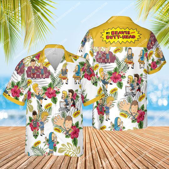 The Beavis And Butt-Head Tv Show Summer Vibes All Over Print Hawaiian Shirt The Beavis And Butt-Head Tv Show Summer Vibes All Over Print Hawaiian Shirt