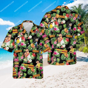 The Bob’S Burgers Tv Show Floral Tropical All Over Print Hawaiian Shirt