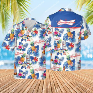 The Budweiser Beer Summer Vibes All Over Print Hawaiian Shirt