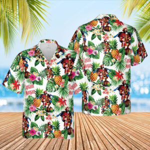 The Captain Morgan Dark Rum Full Printed Hawaiian Shirt