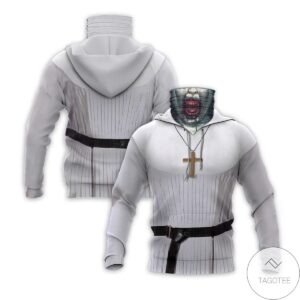 The Conjuring Valak Horror Movie Halloween White Mask Hoodie