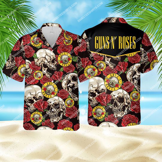 The Guns N’ Roses Band All Over Print Hawaiian Shirt The Guns N’ Roses Band All Over Print Hawaiian Shirt