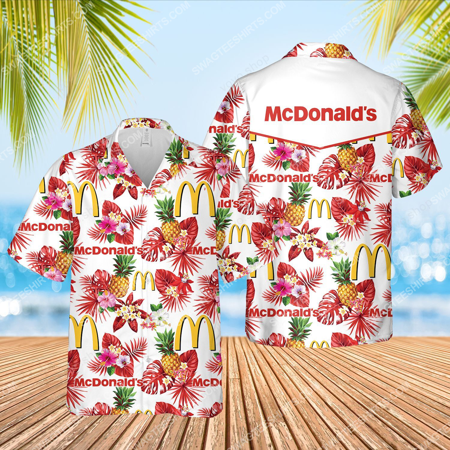 The Mcdonald’S Full Printed Summer Vacation Hawaiian Shirt The Mcdonald’S Full Printed Summer Vacation Hawaiian Shirt