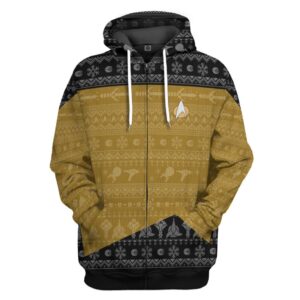 The Next Generation 1987 Yellow Star Trek 3D Shirt