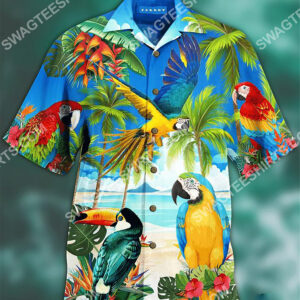The Parrots Tropical All Over Printing Hawaiian Shirt