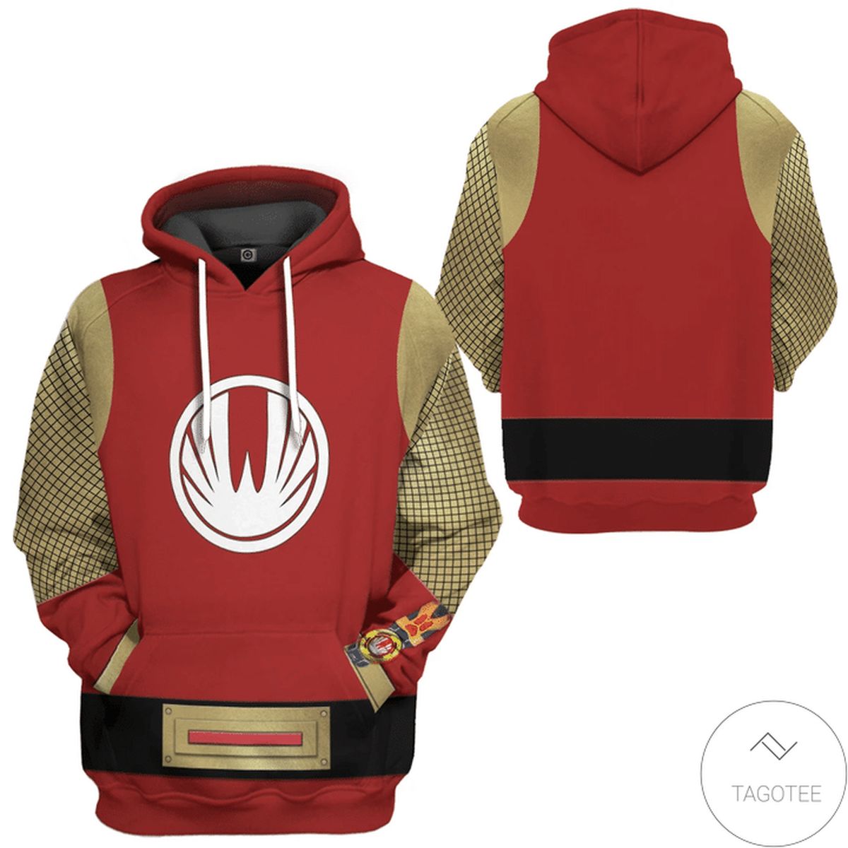 The Red Wind Rangers Ninja Hoodie The Red Wind Rangers Ninja Hoodie
