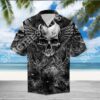 The Skull And Wings All Over Printed Hawaiian Shirt