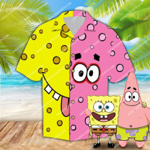 The Spongebob Squarepants All Over Print Hawaiian Shirt