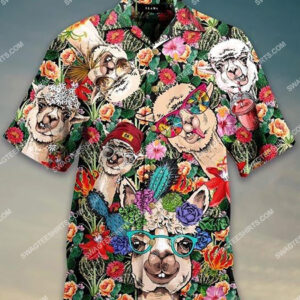 The Tropical Llama Lover All Over Printed Hawaiian Shirt