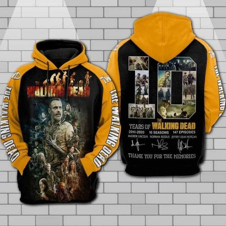 The Walking Dead Anniversary 3D All Over Print Hoodie The Walking Dead Anniversary 3D All Over Print Hoodie