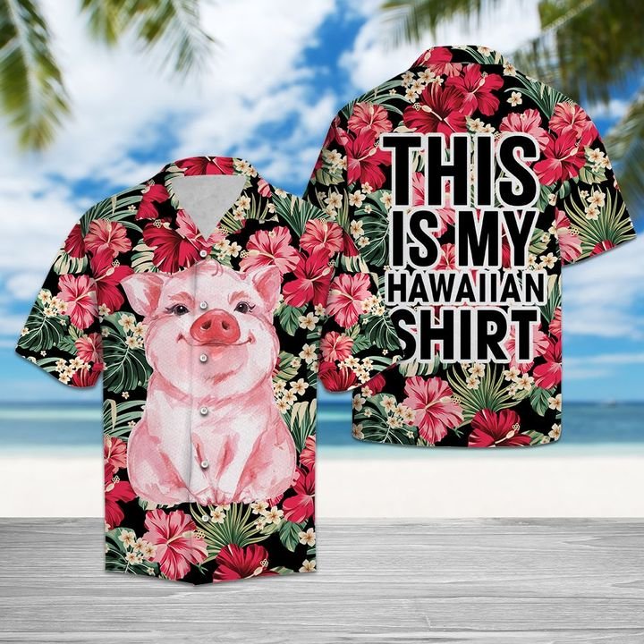 This Is My Hawaiian Shirt Pig Hawaiian Shirt Summer Button Up This Is My Hawaiian Shirt Pig Hawaiian Shirt Summer Button Up