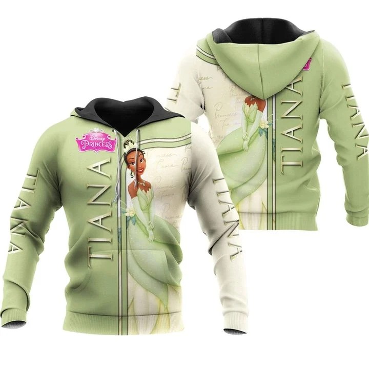 Tiana Disney Princess 3D Hoodie Tiana Disney Princess 3D Hoodie