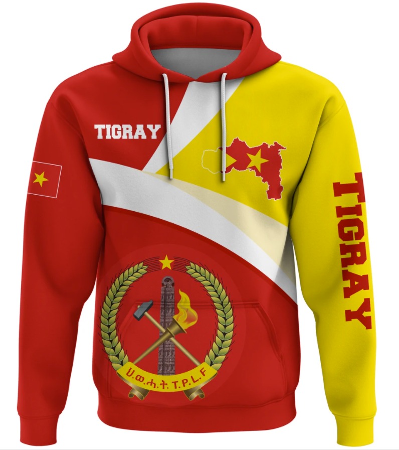 Tigray Flag And Map All Over Printed 3D Hoodie Tigray Flag And Map All Over Printed 3D Hoodie