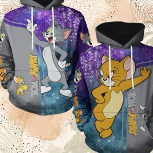 Tom & Jerry Cute 3D Hoodie