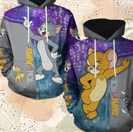 Tom & Jerry Cute 3D Hoodie Tom & Jerry Cute 3D Hoodie