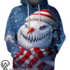 [Top-Selling] Christmas Snowman Scary 3D Hoodie