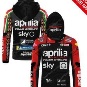 [Top-Selling] Custom Name Aprilia Racing Team Gresini Full Print Mask Hoodie