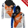 [Top-Selling] Custom Name Honda Race Full Print Mask Hoodiee