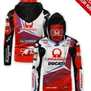 [Top-Selling] Custom Name Pramac Racing Ducati Full Print Mask Hoodie