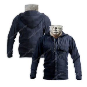[Top-Selling] Horror Movie Michael Myers For Halloween Full Print Mask Hoodie