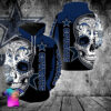 [Top-Selling] Sugar Skull Dallas Cowboys All Over Print Hoodie
