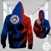 Toronto Blue Jays Skull 3D Hoodie