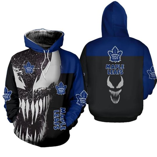 Toronto Maple Leafs Venom 3D Hoodies Toronto Maple Leafs Venom 3D Hoodies